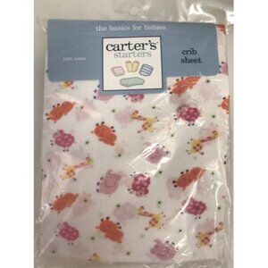 Vintage Carter’s Starters Cotton Crib Sheets Animals 2001 NEW (B) Read